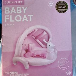 Sunny Life Baby Float pink llama.  Age 1-2 years